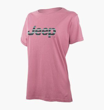 Футболка женская Jeep T-Shirt Oversize Striped Print Turn (O102611-P490), L, WHS, 20% - 30%, 1-2 дня
