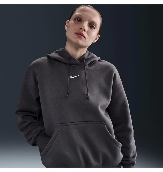 Кофта жіночі Nike Nsw Phnx Flc Os Po Grey (DQ5860-036), M, WHS, 20% - 30%, 1-2 дні