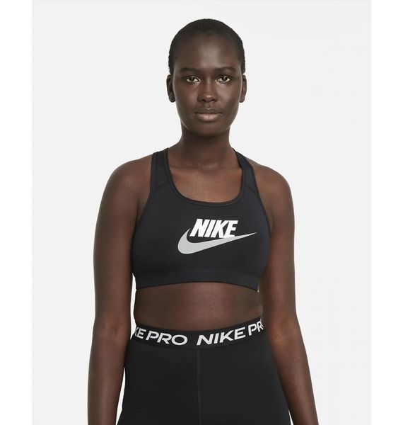 Спортивний топ жіночий Nike W Nk Df Swsh Cb Futura Gx Bra (DM0579-010), L, WHS, > 50%, 1-2 дні