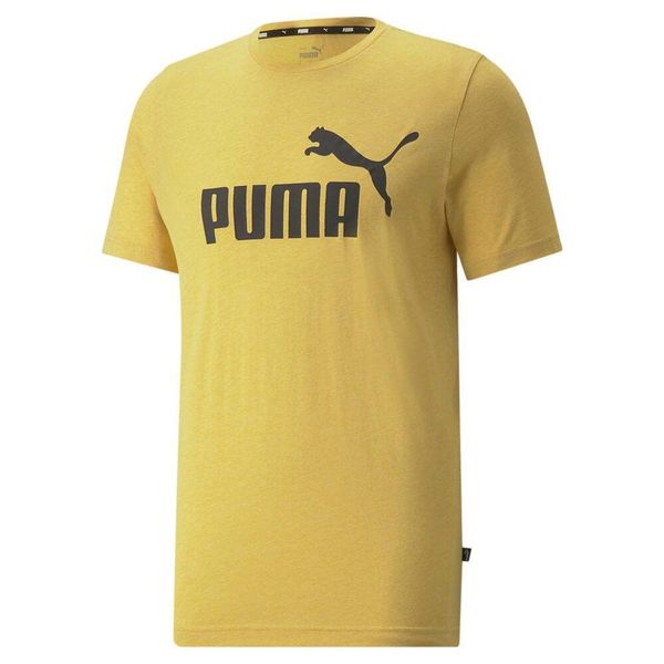 Футболка мужская Puma Essentials Heather Crew Neck Short Sleeve T-Shirt Casual - Yellow (586276-31), M, WHS, 1-2 дня