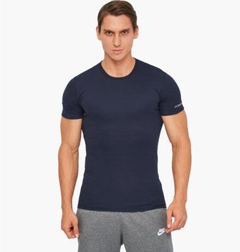 Футболка чоловіча Kappa T-Shirt Mezza Manica Girocollo (K1306-BLUNAVY), 2XL, WHS, < 10%, 1-2 дні