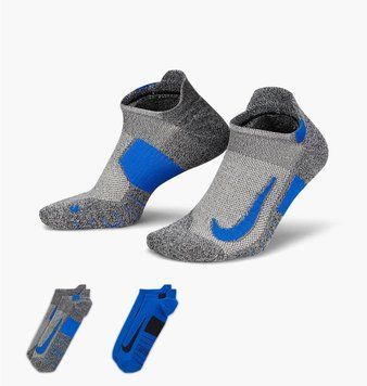 Носки Nike 2 Pack Multiplier No-Show Running Socks (SX7554-937), 34-38, WHS, 40% - 50%, 1-2 дня