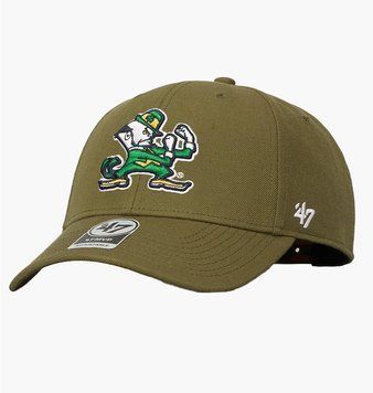 Кепка 47 Brand 47 Brand Notre Dame Fighting Irish Olive (MVPSP1100WBP-SW), OSFA, WHS, < 10%, 1-2 дня