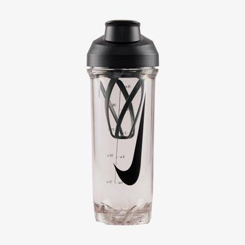 Бутылка для воды Nike Tr Recharge Shaker Bottle 2.0 24 Oz Clear/Black/Anthracite/Black 24Oz (N.101.0724.988.24), 709 ML, WHS, 1-2 дня