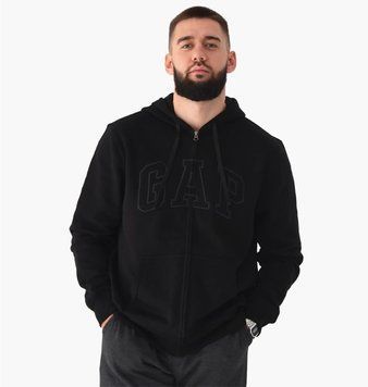 Кофта мужская Gap Logo Zip Hoodie Black (218871171), L, WHS, 10% - 20%, 1-2 дня
