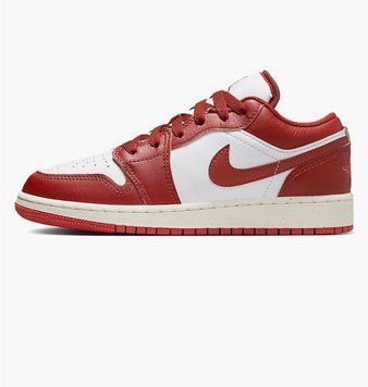 Кроссовки детские Jordan 1 Low Se Older White/Red (FJ3465-160), 39, WHS, 1-2 дня