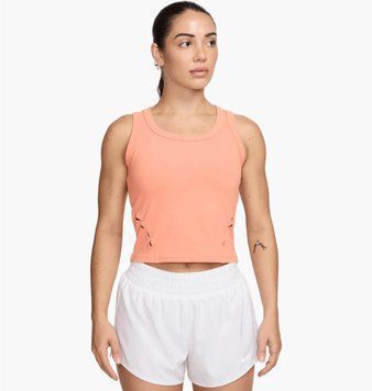 Майка жіноча Nike One Fitted Peach (HM6398-844), L, WHS, < 10%, 1-2 дні