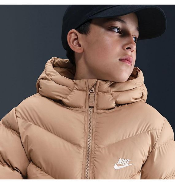 Куртка детская Nike K Nsw Tf Adp Puffer Mid Thigh Beige (HJ2722-200), L, WHS, 20% - 30%, 1-2 дня