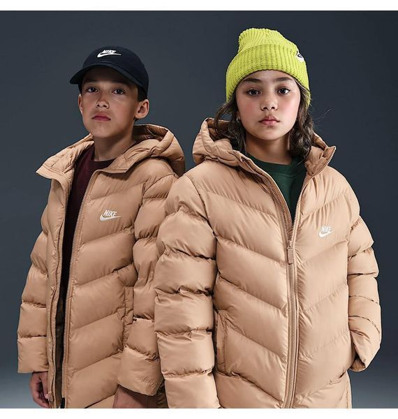 Куртка детская Nike K Nsw Tf Adp Puffer Mid Thigh Beige (HJ2722-200), L, WHS, 20% - 30%, 1-2 дня