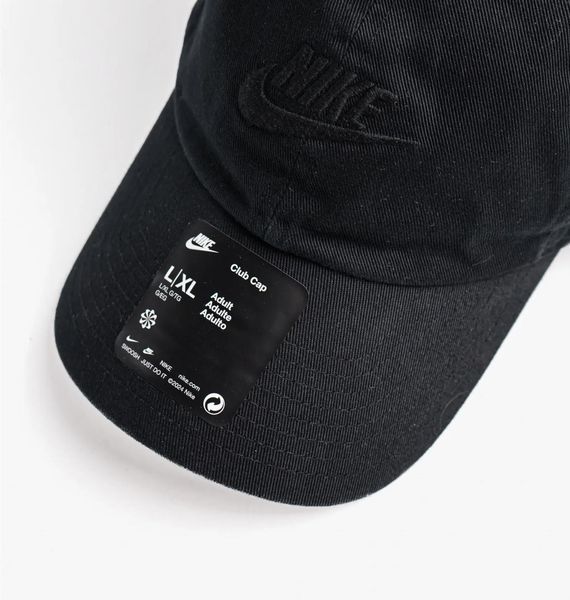 Кепка Nike U Nk Club Cap U Cb Fut (FB5368-010), M/L, WHS, 20% - 30%, 1-2 дня