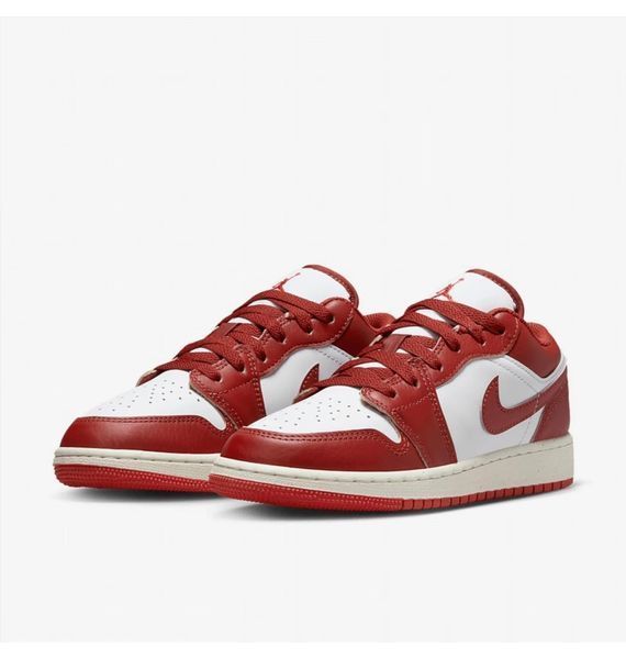 Кроссовки детские Jordan 1 Low Se Older White/Red (FJ3465-160), 39, WHS, 1-2 дня