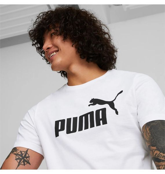 Футболка чоловіча Puma Ess No. 1 White (682532-02), L, WHS, 1-2 дні