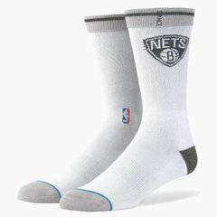 Шкарпетки Stance Nets Nba Stance Arena Logo Crew Socks (M558D5NETS-WHT), L, WHS, 1-2 дні