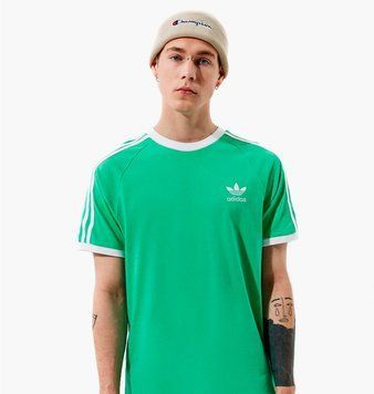 Футболка мужская Adidas T-Shirt 3-Stripes Tee Green (H37758), L, WHS, 1-2 дня