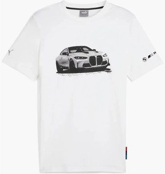 Футболка мужская Puma Bmw Essential Graphic Tee White (630633-02), XL, WHS, < 10%, 1-2 дня