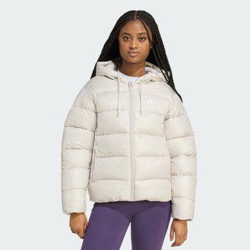 Куртка женская Adidas Essentials Climawarm Synthetic Down Puffer Hooded Jackets (JV7768), 2XL, WHS, 1-2 дня