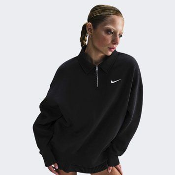 Кофта женские Nike W Nsw Phnx Flc Os Qz Polo (FZ3207-010), M, WHS, 30% - 40%, 1-2 дня