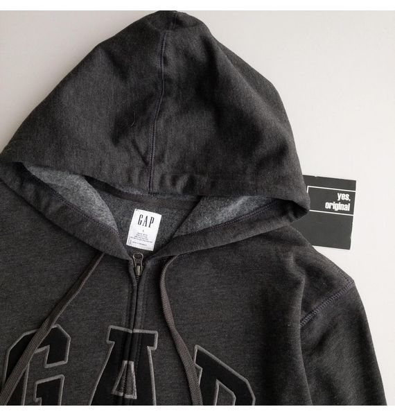 Кофта чоловіча Gap Logo Zip Hoodie Grey (218871801), M, WHS, < 10%, 1-2 дні