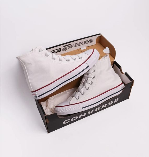 Кеды унисекс Converse All Star Hi Optical White (M7650C), 44.5, WHS, > 50%, 1-2 дня