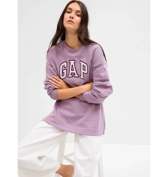 Кофта женские Gap Crewneck Logo Violet (741683-02), L, WHS, 10% - 20%, 1-2 дня