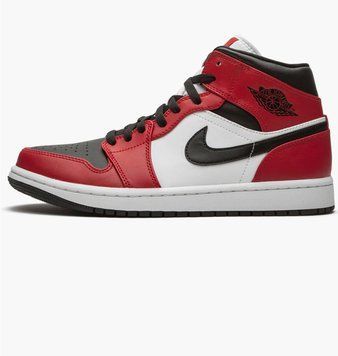 Кроссовки мужские Jordan 1 Mid Red/White (554724-069), 42.5, WHS, 10% - 20%, 1-2 дня