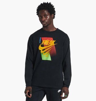 Кофта мужская Nike Dri-Fit Giannis &ldquo;Freak&rdquo; Ls Tee (DM2451-010), L, WHS, < 10%, 1-2 дня