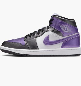 Кросівки жіночі Jordan 1 Mid Se Violet/White (HJ5911-105), 39, WHS, 1-2 дні