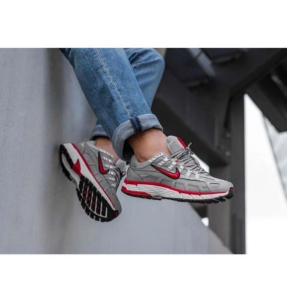 Кросівки чоловічі Nike P-6000 Flat Silver/Red (CD6404-001), 42, WHS, < 10%, 1-2 дні