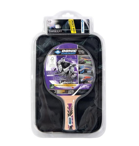 Набор для настольного тенниса унисекс Donic Legends 800 Fsc (1Ракетка+Чохол+3М'яча) (788488), One Size, WHS, 1-2 дня