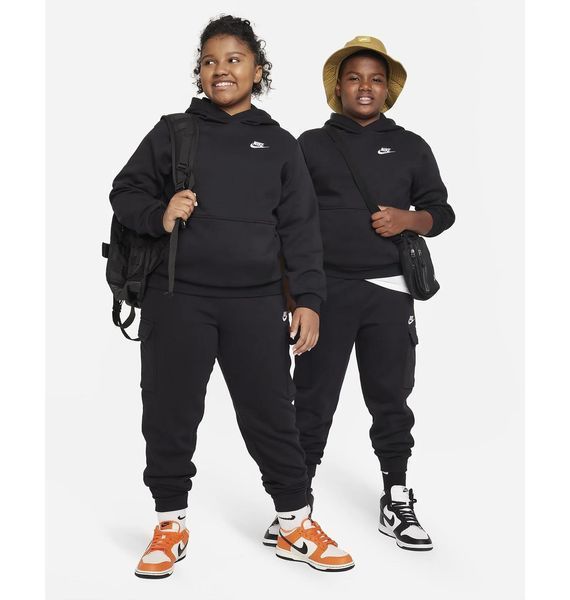 Брюки подростковые Nike Fleece Cargo Trousers (Extended Size) (FD3013-010), 128-137 CM, WHS, > 50%, 1-2 дня