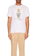 Футболка мужская Polo Ralph Lauren Bear Short Sleeve Graphic Tee White (710854497017), 2XL, WHS, 1-2 дня