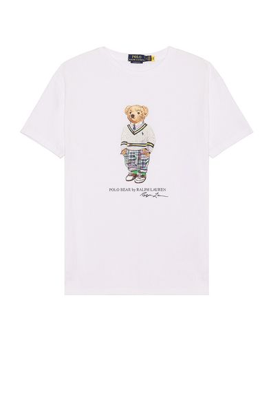 Футболка чоловіча Polo Ralph Lauren Bear Short Sleeve Graphic Tee White (710854497017), XL, WHS, 10% - 20%, 1-2 дні