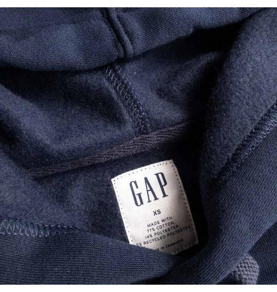 Кофта чоловіча Gap Logo Fleece Hoodie Royal Teal Blue (510981521), M, WHS, < 10%, 1-2 дні