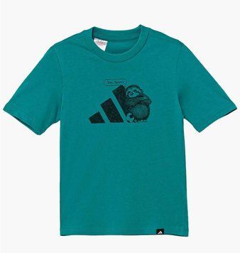 Футболка дитяча Adidas Sports Graphic Turquoise (JV5253), 140 CM, WHS, 1-2 дні