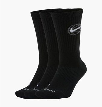 Шкарпетки Nike U Nk Crew Everyday Bball 3Pr (DA2123-010), 34-38, WHS, 40% - 50%, 1-2 дні