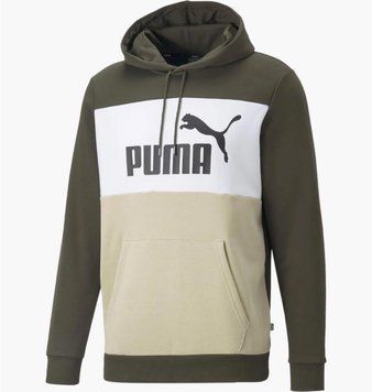 Кофта чоловіча Puma Essentials+ Colorblock Olive (670168-64), L, WHS, 1-2 дні