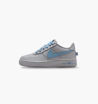 Кросівки дитячі Nike Air Force 1 Low Js Grey/Blue (IR0270-004), 36, WHS, 1-2 дні