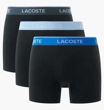 Трусы-боксерки мужские Lacoste Cotton Stretch Boxer Brief (3 ) Black (6H1282-51), M, WHS, 1-2 дня