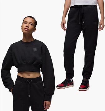 Спортивный костюм женской Jordan Flight Fleece Black (FV7152-010__FV7059-010), M, WHS, 1-2 дня