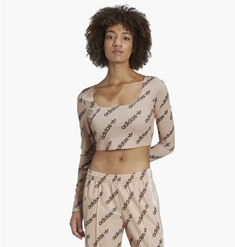 Кофта жіночі Adidas Long Sleeve Crop Top Beige Hm4893 (HM4893), 2XS, WHS, 10% - 20%, 1-2 дні