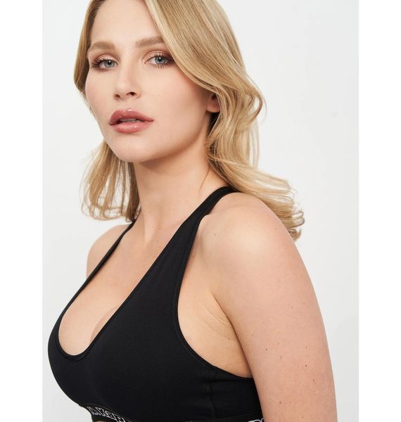 Спортивний топ жіночий Kappa Reggiseno Sporty Elastico Logato (K2150-NERO), L/XL, WHS, < 10%, 1-2 дні