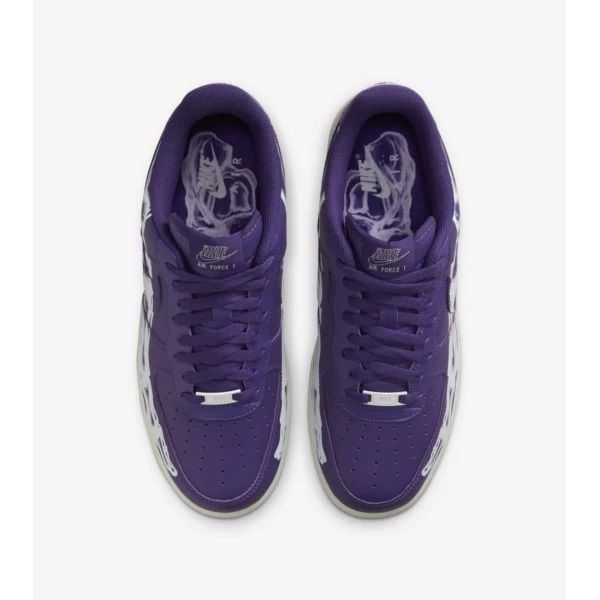 Кросівки жіночі Nike Air Force 1 Low '07 Qs Purple Skeleton Halloween (CU8067-500), 36.5, WHS, 10% - 20%, 1-2 дні