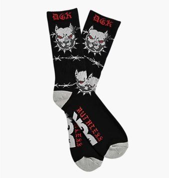 Шкарпетки Dgk Bully (1 ) Black (ASK-1225), One Size, WHS, 1-2 дні