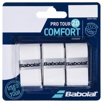Обмотка для тенісної ракетки Babolat Pro Tour 2.0 X 3 White (653053-101), 3 UNITS, WHS, < 10%, 1-2 дні