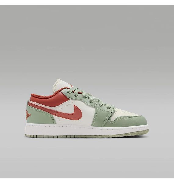 Кроссовки детские Jordan 1 Low Gs Sail Jade Horizon Green/White (553560-133), 38.5, WHS, 10% - 20%, 1-2 дня