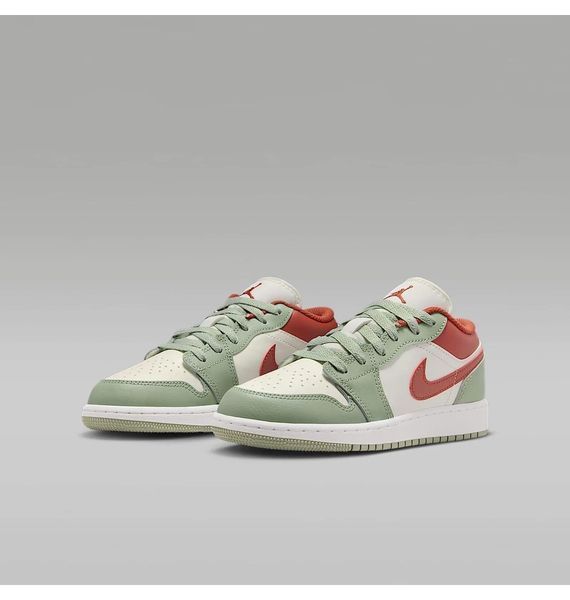 Кроссовки детские Jordan 1 Low Gs Sail Jade Horizon Green/White (553560-133), 38.5, WHS, 10% - 20%, 1-2 дня