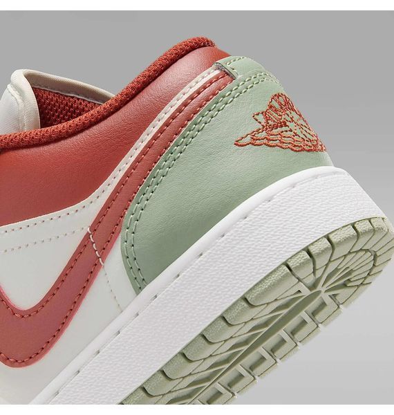 Кроссовки детские Jordan 1 Low Gs Sail Jade Horizon Green/White (553560-133), 38.5, WHS, 10% - 20%, 1-2 дня