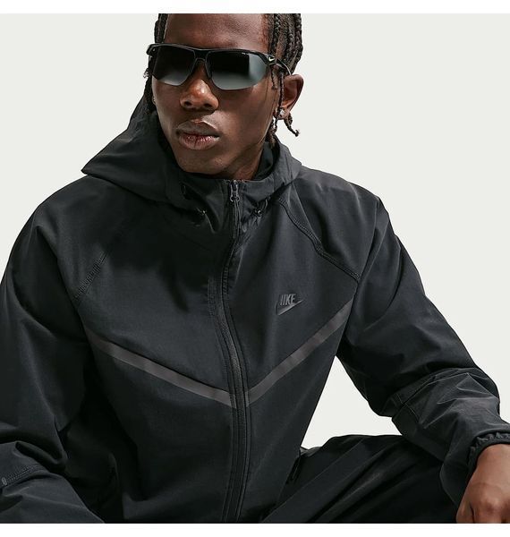 Ветровка мужскиая Nike M Nk Df Tch Wvn Wr Fz Black (IU6965-010), L, WHS, 1-2 дня