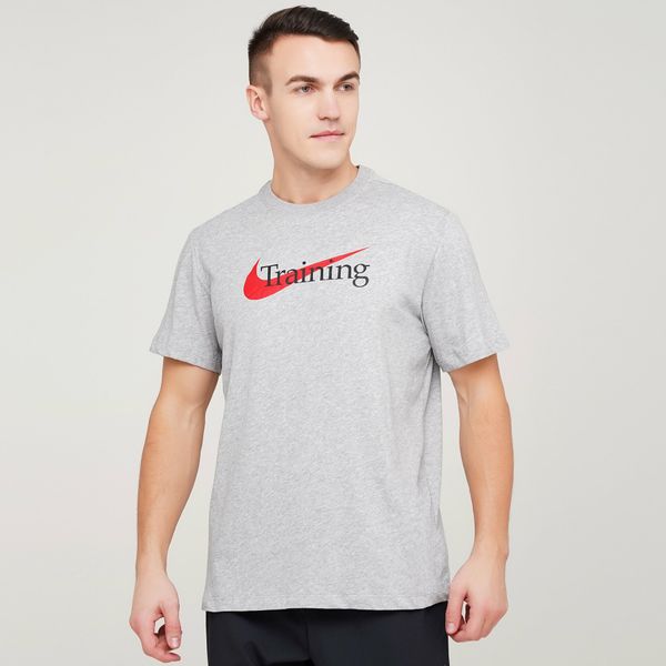 Футболка чоловіча Nike T-Shirt Dri-Fit Training Grey (CZ7989-063), S, WHS, 20% - 30%, 1-2 дні