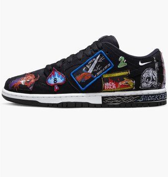 Кроссовки мужские Nike Sb Dunk Low 'Neckface' (DQ4488-001), 36.5, WHS, < 10%, 1-2 дня